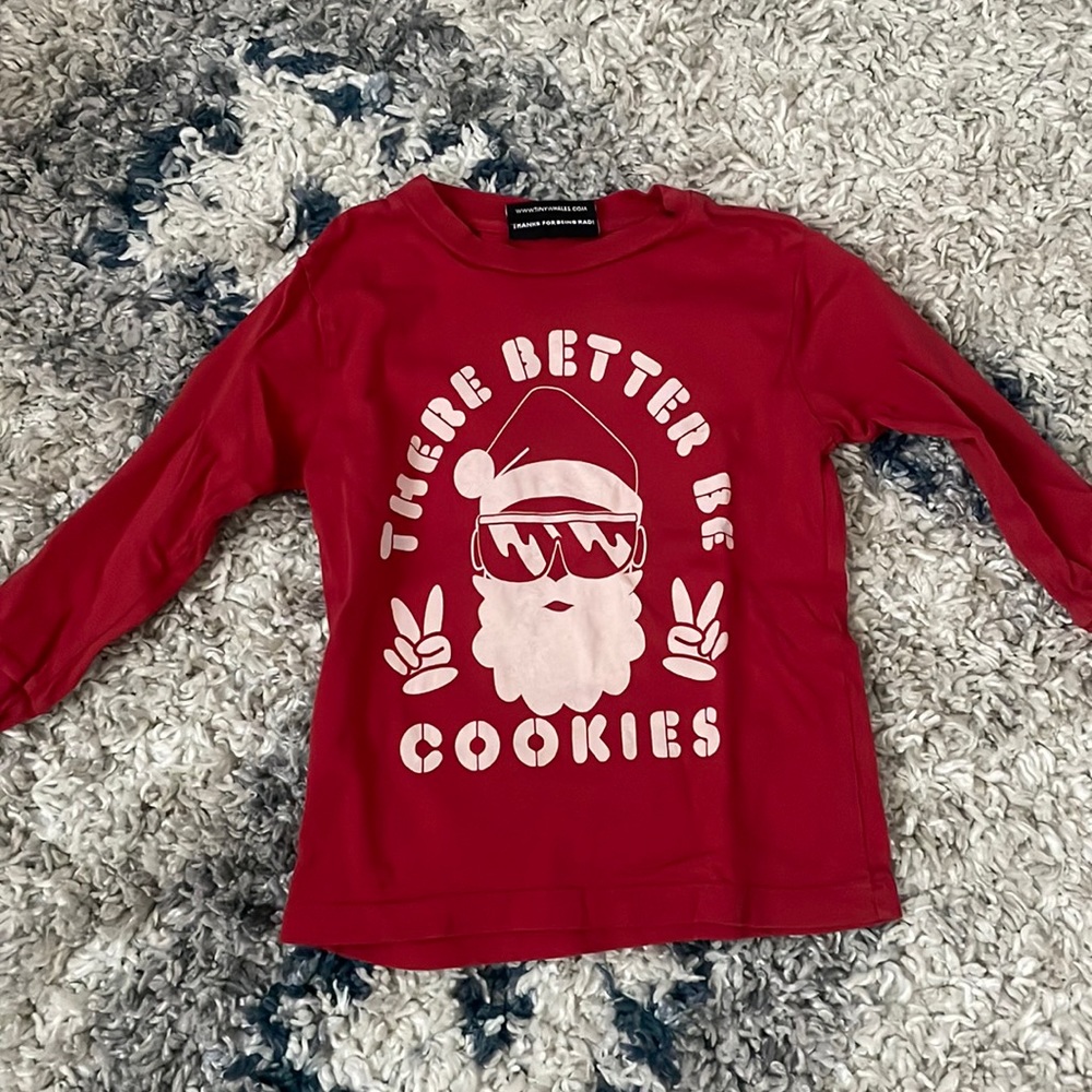 Christmas Tiny Whales long sleeve shirt